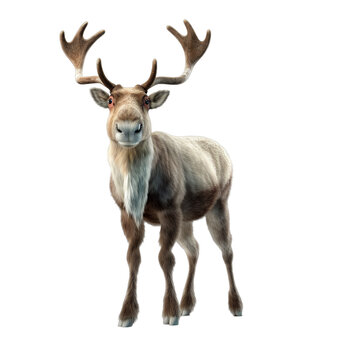 Isolated PNG cut out of a Christmas reindeer, Generative ai © Deep Ai Generation