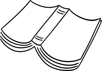 hand drawn book illustration.