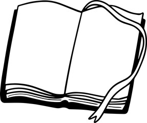 hand drawn book illustration.