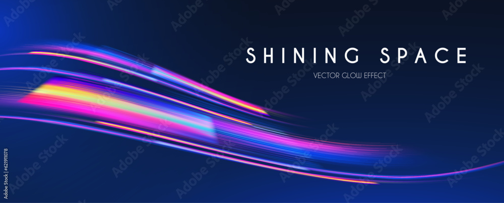 Canvas Prints motion light effect. shining magic background and liquid speed light