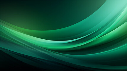 Naklejka premium Green wave stripes. Bright Natural background. Generative Ai