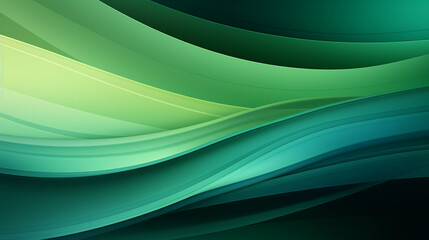 Green wave stripes. Bright Natural background. Generative Ai