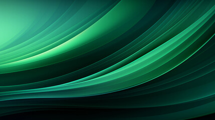 Green wave stripes. Bright Natural background. Generative Ai