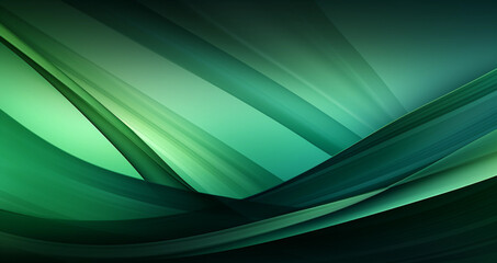 Green wave stripes. Bright Natural background. Generative Ai