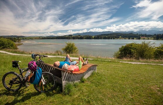 Radfahrer im Pfaffenwinkel
