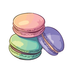 Gourmet macaroon stack, sweet