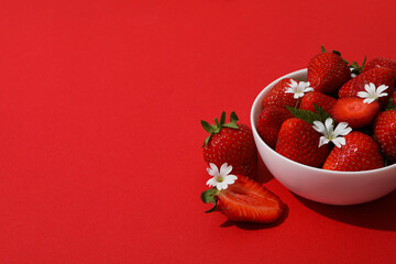 Sweet and fresh summer fruit - tasty strawberry