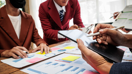 Business people meeting business planning concept design