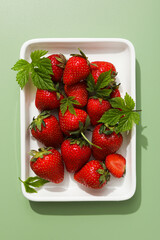 Sweet and fresh summer fruit - tasty strawberry