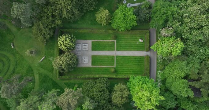 A beautiful valley in the park. Green area. Kilkenny Ireland