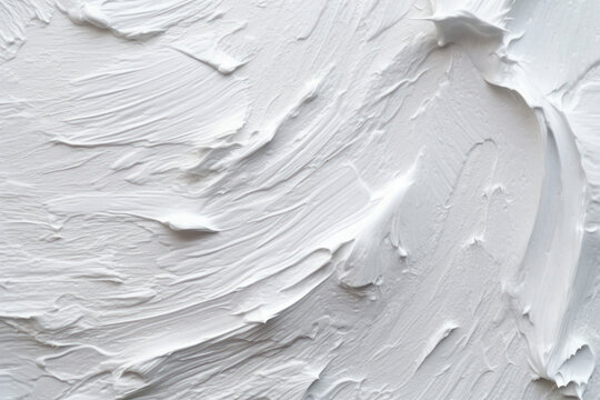 Abstract white painted texture background. AI generated