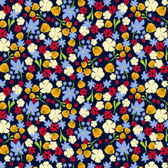 Seamless botanical vintage vector pattern