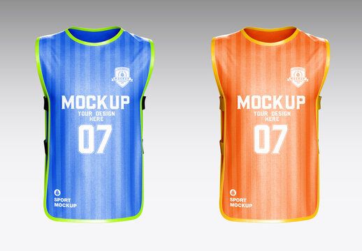 Training Soccer Vest Mockup