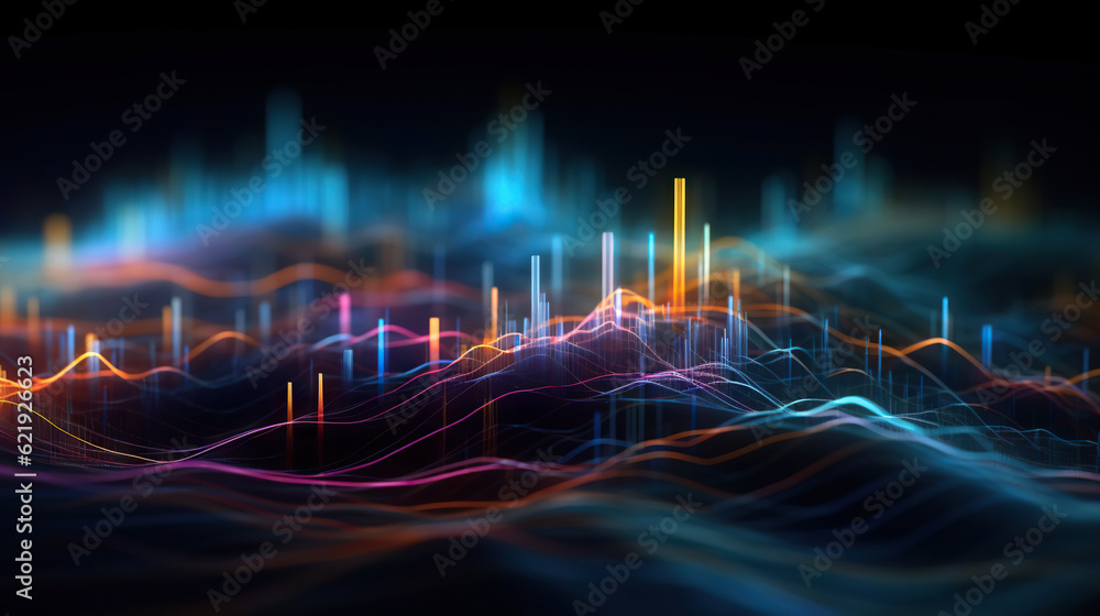 Poster abstract digital data background. can be used in the description of network abilities, technological