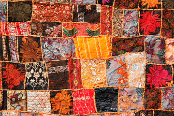Indian patchwork carpet