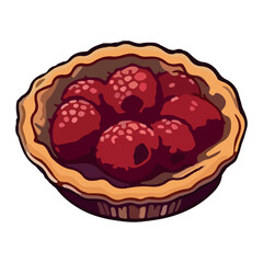 Freshly baked berry cheesecake with creamy frosting
