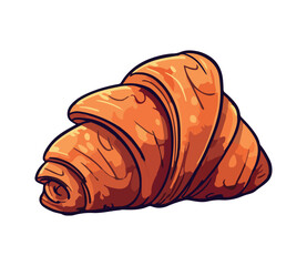 French food croissant bread icon