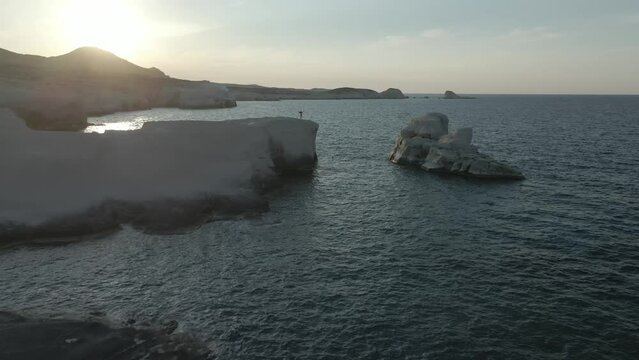 Tsigrado Beach, Milos, Cyclades Islands, Greece