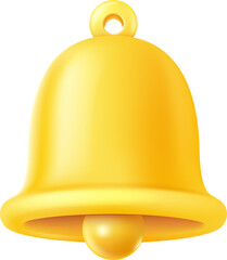 gold bell icon illustration