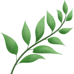 Greenery elements trees leaves.designed for digital use decoration, website, page and general digital work