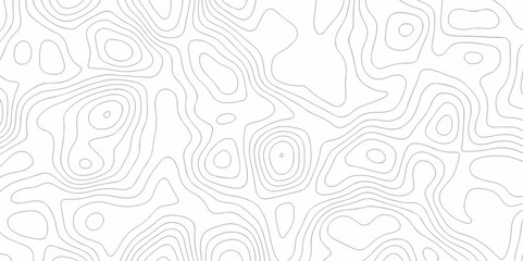 Seamless pattern with White sea map and topographic contours map background,curved reliefs abstract background. Topographic map patterns, topography line map. White background with topographic.