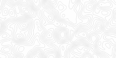 Seamless pattern with White sea map and topographic contours map background,curved reliefs abstract background. Topographic map patterns, topography line map. White background with topographic.