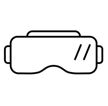 recommend clip art: Vr glasses metaverse outline icon	