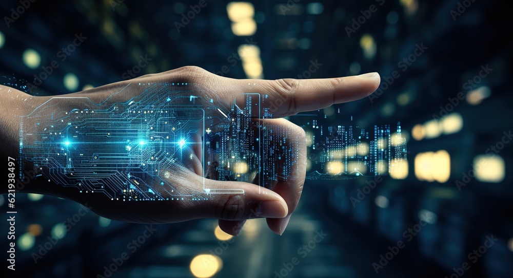 Poster printed circuit board. technological background. the concept of the cpu of central computer processo