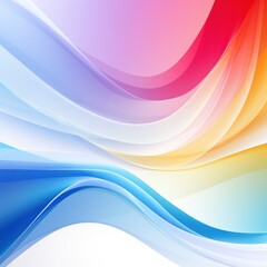 Obraz premium rainbow wawe background