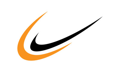 Swoosh logo vector image