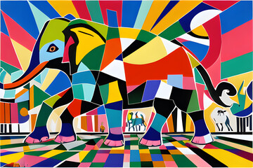cubist-animal-parade