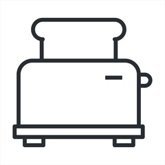 Toaster color icon, sign or symbol. Premium pictogram in trendy simple style. Toaster pixel perfect vector logo isolated on a white.