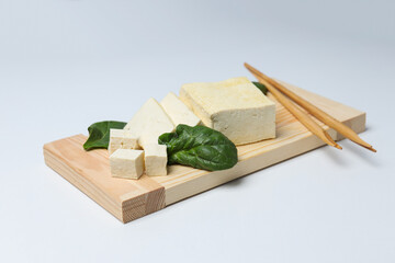 Traditional component of Asian cuisine - Tofu, bean curd