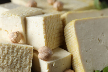 Traditional component of Asian cuisine - Tofu, bean curd