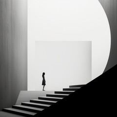minimalistic art black and white