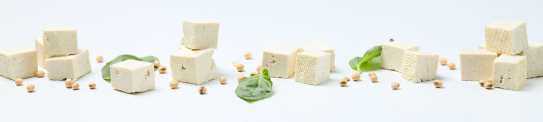 Traditional component of Asian cuisine - Tofu, bean curd