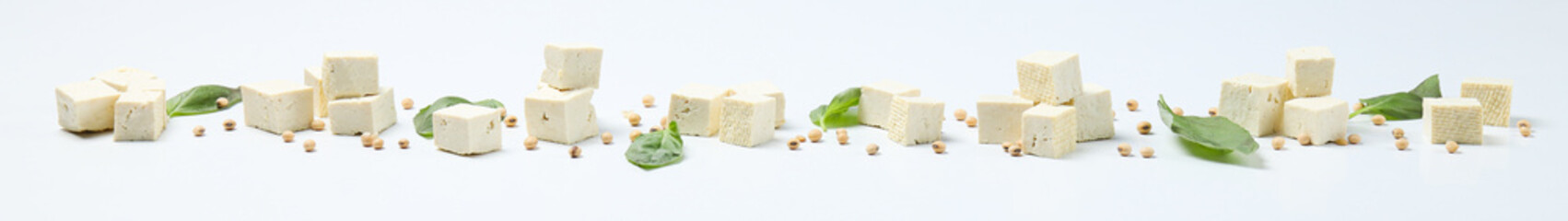 Traditional component of Asian cuisine - Tofu, bean curd