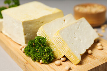 Traditional component of Asian cuisine - Tofu, bean curd