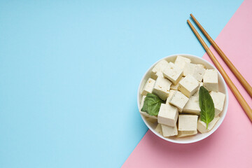 Traditional component of Asian cuisine - Tofu, bean curd