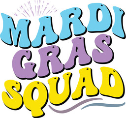 Retro Mardi Gras Svg
