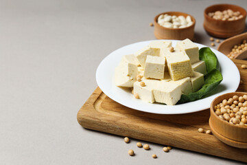 Traditional component of Asian cuisine - Tofu, bean curd
