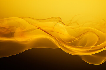 Fototapeta premium Yellow smoke pattern background