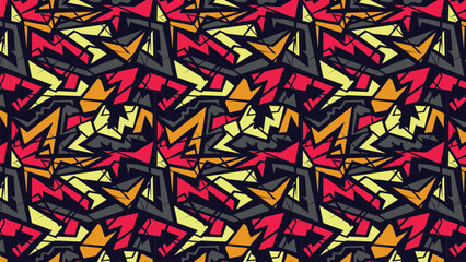 Abstract chaotic urban sport syle background