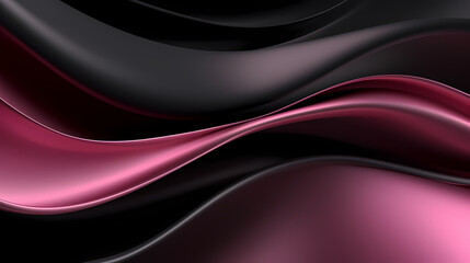 Abstract Black Pink curve shapes background. luxury wave. Smooth and clean subtle texture creative design. Suit for poster, brochure, presentation, website, flyer. vector abstract design element