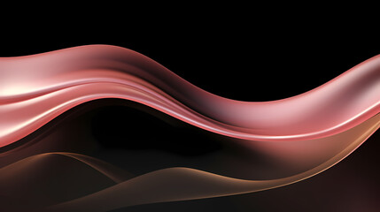 Fototapeta premium Abstract Black Pink Gold curve shapes background. luxury wave. Smooth and clean subtle texture creative design. Suit for poster, brochure, presentation, website, flyer. vector abstract design element