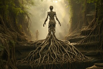 The tree goddess who comes to find people who love nature and the environment.  - Generated ai