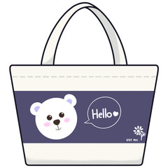 Cloth bag (hello purple)