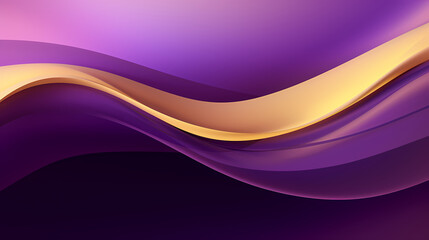 Abstract purple gold curve shapes background. luxury wave. Smooth and clean subtle texture creative design. Suit for poster, brochure, presentation, website, flyer. vector abstract design element