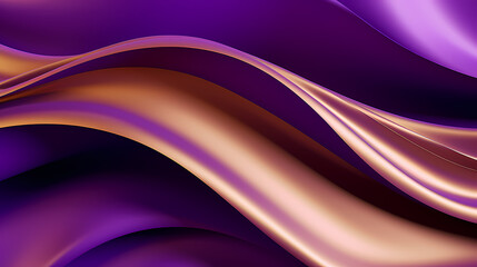 Obraz premium Abstract dark purple gold curve shapes background. luxury wave. Smooth and clean subtle texture creative design. Suit for poster, brochure, presentation, website, flyer. vector abstract design element