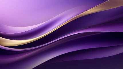 Abstract dark purple gold curve shapes background. luxury wave. Smooth and clean subtle texture creative design. Suit for poster, brochure, presentation, website, flyer. vector abstract design element